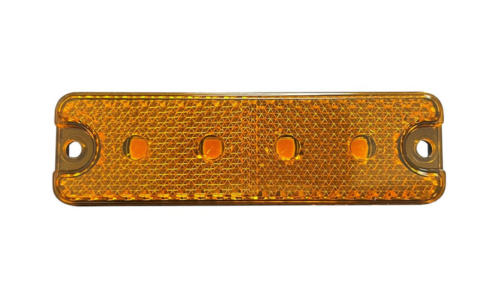 88 Series Amber Side Marker w/ Supplementary Cat.5 Side Indicator/Reflector 10-30V 10pk