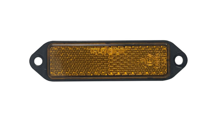 Reflex Reflector (Amber) 92x24 Black Screw Base 100Pk
