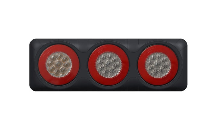 4" Round Triple Combo Stop/Glow Tail/Indictor (RED)