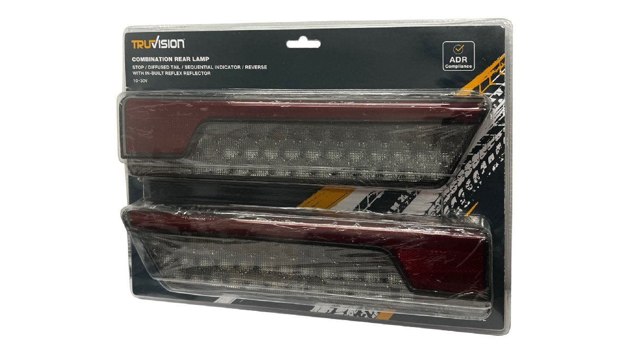 Tru Vision 556 Series Stop Tail Sequential Indicator Reverse 10-30V Twin Pack (LR)