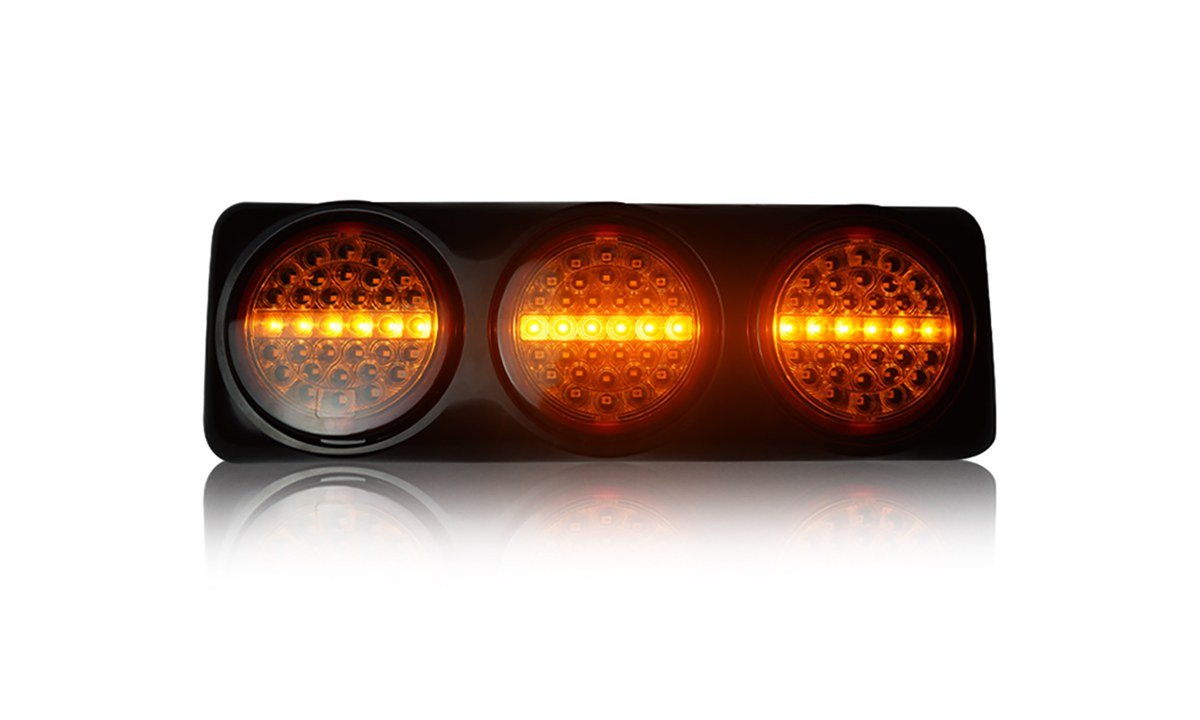 5inch Round Triple Stop/Tail glow, Running Indicator, Reverse