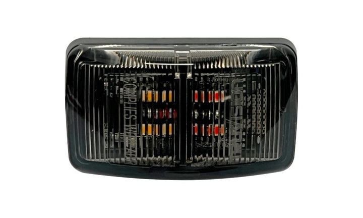 63 Series Amber/Red Side Marker 10-30V 10pk (Clear Smoked Lens)