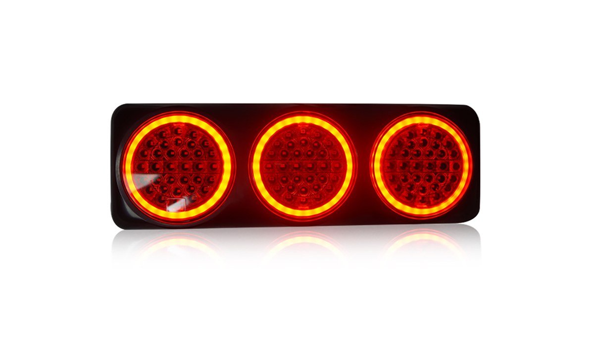 5inch Round Triple Stop/Tail glow, Running Indicator, Reverse