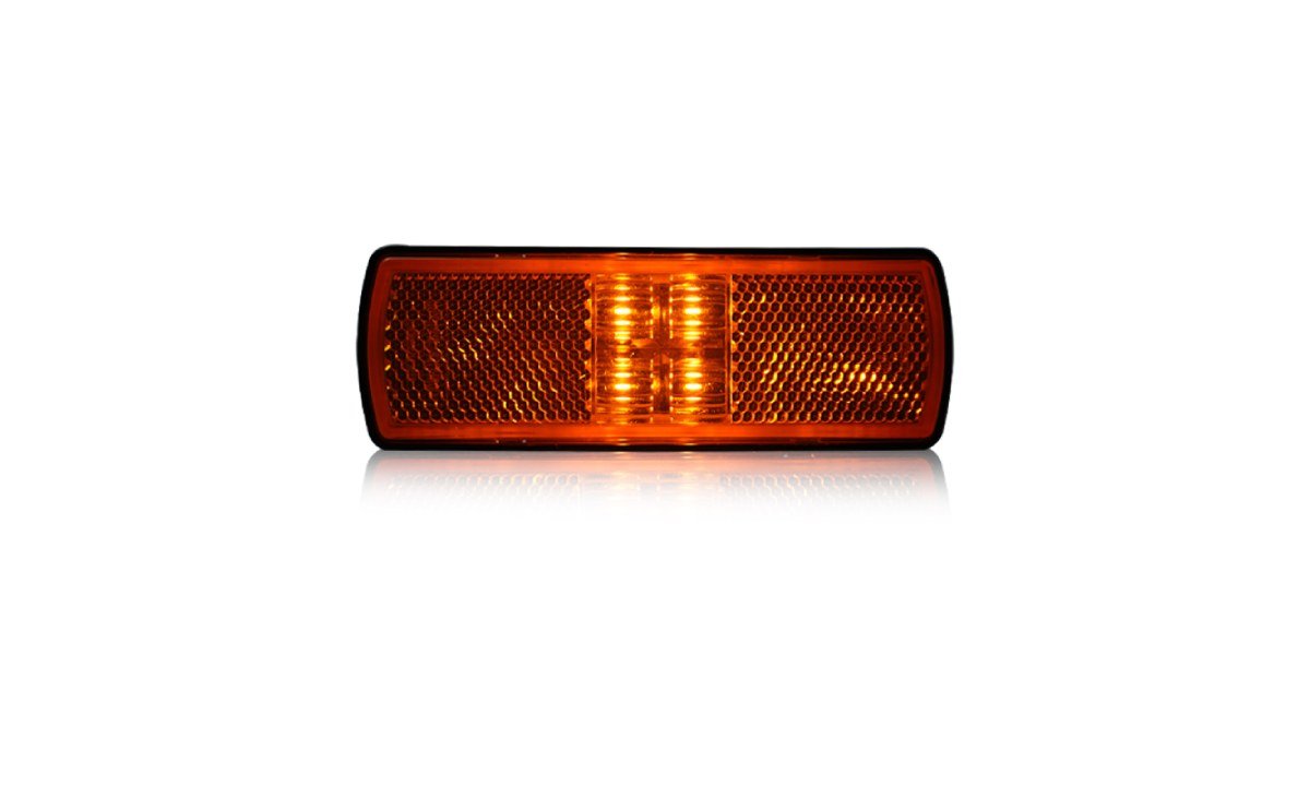 122 Series Amber Side Marker, with Supplementary Cat.5 Side Indicator/Reflector 10-30V 10 Pack