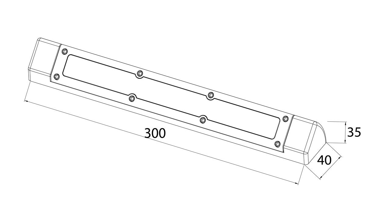 300mm Awning Light Amber/White 12V
