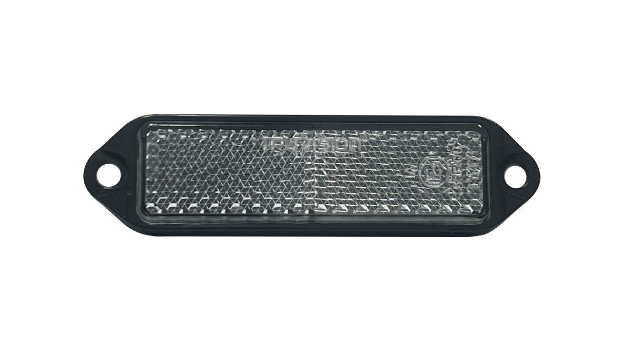Reflex Reflector (White) 92x24 Black Screw Base 100Pk