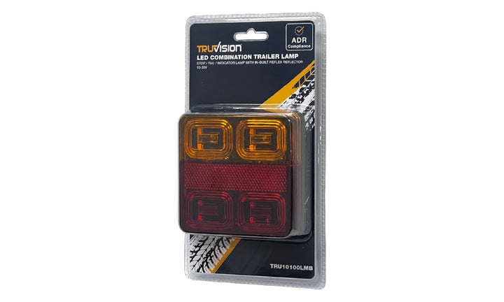 LED square trailer lamp 10-30V product image for automotive and commercial vehicle lighting
