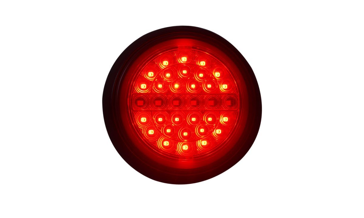 5inch Round Stop/Tail glow, Indicator Black Base