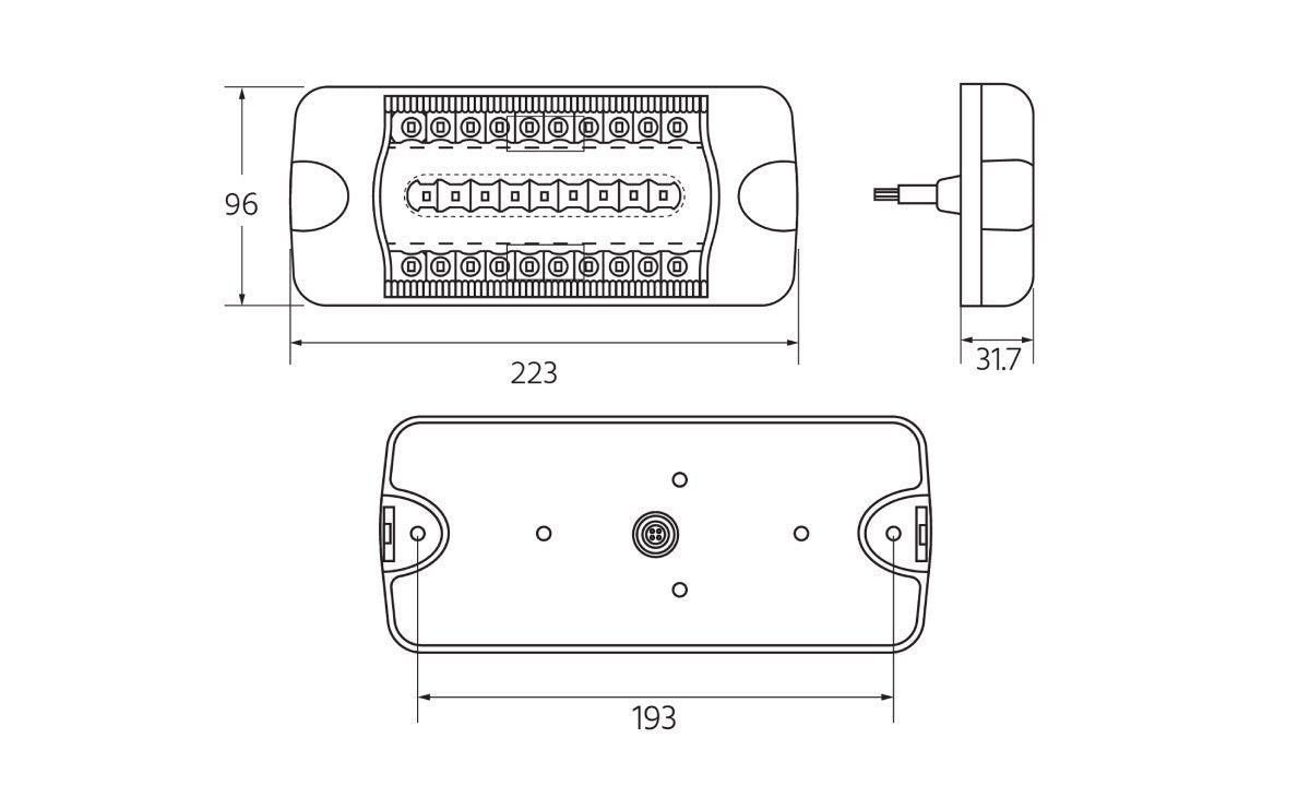 220 Series Combo Stop/Glow Tail/DI 12/24