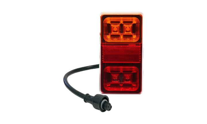 RECT TRAILER LAMP 10-30V  4PIN PLUG