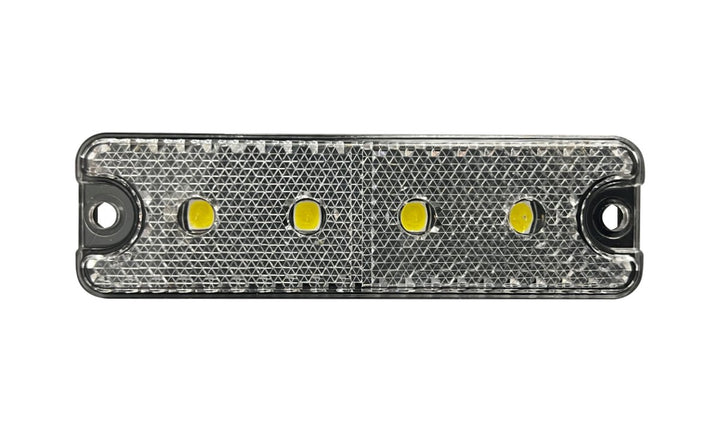 88 Series White Front-End Outline Marker/Reflector 10-30V 10pk