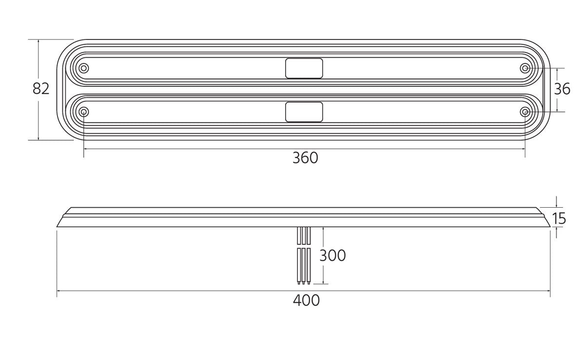 360 Slimline LED Twin Stop/Tail/Indicator 12/24