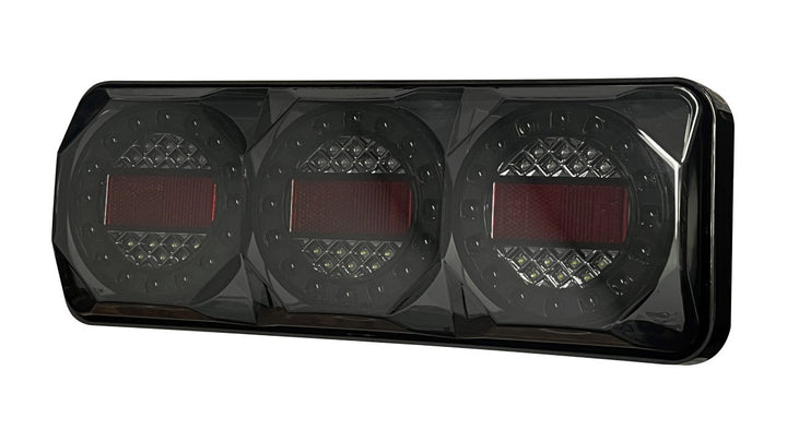 371 Series Stop/Tail/DI/Rev10-30V Smoke Lens, Black Base.