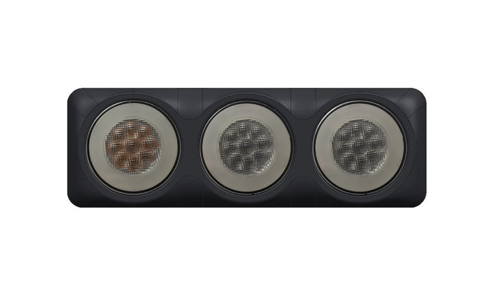 4inch Round Triple Combo Stop/Tail/DI White Glow