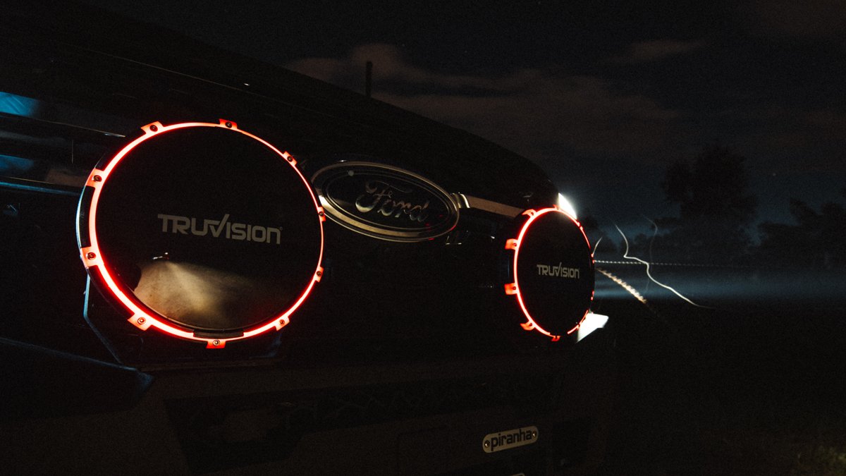 Tru Vision 9" LED Driving Light Kit - Best Value with Harness & Covers