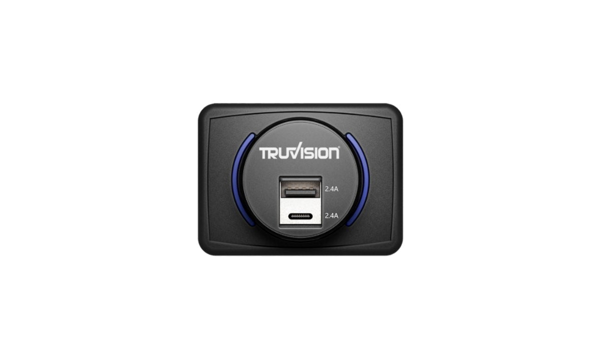 Dual Usb Charging Socket 2.4A - Black