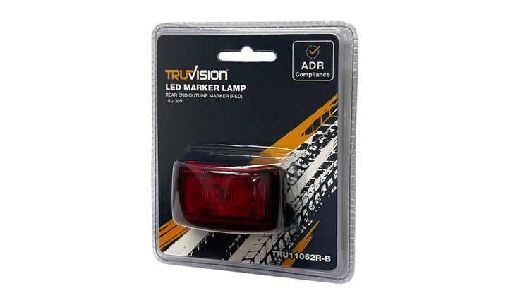 62 Series Red Rear-End Outline Marker 10-30V Blister