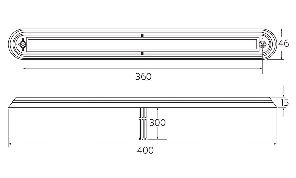 Indicator,12V/24V,With  Black Bracket